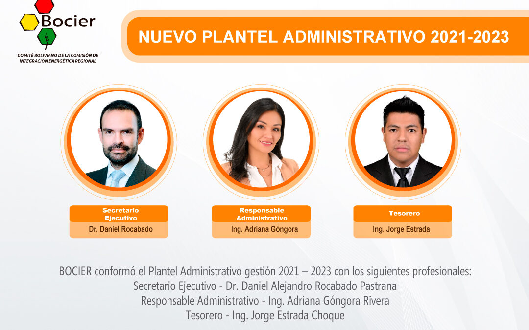 Se conformó el nuevo Plantel Administrativo 2021-2023
